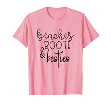 Load image into Gallery viewer, Beaches Booze and Besties Funny Summer BFF Gift Her Vacation T-Shirt
