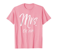 Load image into Gallery viewer, Mrs. Established 2019 Shirt for Women Wedding Honeymoon Est.
