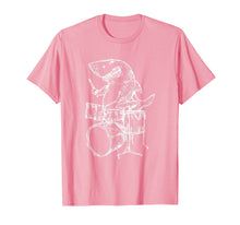 Load image into Gallery viewer, SEEMBO Shark Playing Drums T-Shirt Ocean Drummer Beach Gift
