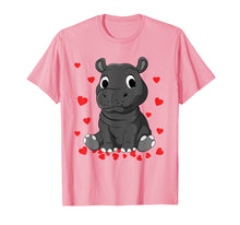 Load image into Gallery viewer, Cute Baby Hippopotamus Valentines Day Shirt for Hippo Lovers
