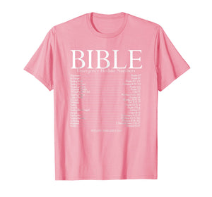 Bible Emergency Hotline Numbers Shirt, Bible Verse Shirt