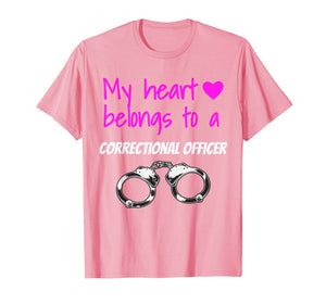 Correctional Officer Wife T Shirt Corrections Girlfriend Tee
