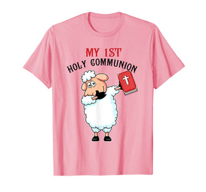 Cute Lamp My 1st Holy Communion Christian T Shirt Gift Boy