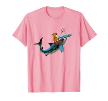 Load image into Gallery viewer, Aquadog the Corgi rides Hammerhead Shark shirt of radness
