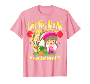 2020 Rat - Girl Vietnamese Lunar New Year Kids T shirt Gift