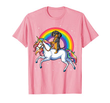 Load image into Gallery viewer, Dachshund Unicorn T shirt Girls Space Galaxy Rainbow Dog Tee
