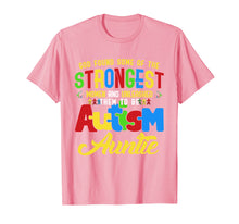 Load image into Gallery viewer, Autism Auntie Awareness T Shirt - The Strongest Autism Aunt
