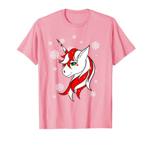 Christmas Unicorn Fun Girls Kids Snowflake Holiday Xmas T-Shirt