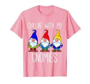 Chillin With My Gnomies, Christmas Garden Gnome Xmas God Jul T-Shirt