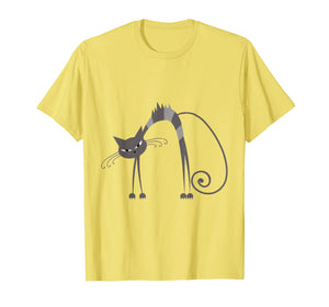 Angry Cat Kitten Kitty Whiskers Meow Funny Humorous T-Shirt