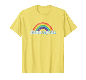 Minneapolis, MN LGBTQ Gay Pride Rainbow T Shirt