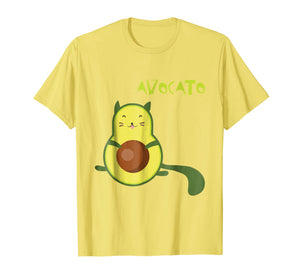 Avocato Funny T-Shirt Cute Cat Avocado Gift For Vegan
