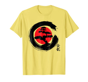 BONSAI TREE JAPANESE CALLIGRAPHY SHIRT, BUDDHIST ZEN T-SHIRT