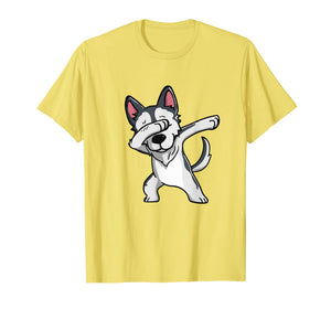 Siberian Husky Dog Dab Dance T-Shirt gifts for Boy Girls Kid