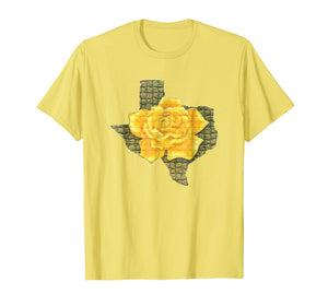Awesome Yellow Rose Of Texas Pattern Flower T-Shirt