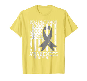 American Flag Shirt Gift for Brain Tumor Patients