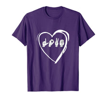 Load image into Gallery viewer, Love Sign Language Heart ASL Valentine&#39;s Day Gift T-Shirt
