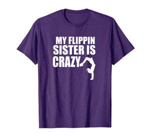 Brother Sister Gymnastics Tumbling Cute Gymnast Flip T-Shirt