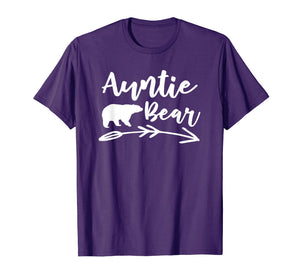 Auntie Bear T Shirt - Gift for Aunt Camping Lovers