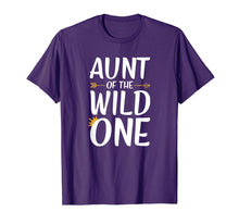 Load image into Gallery viewer, Aunt Of The Wild One Thing Shirt Womens 1st Birthday Gift
