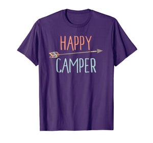 Arrow Happy Camper TShirt Camping TShirt