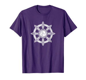 Dharma Wheel Buddhist Meditation Yoga Buddha T-Shirt