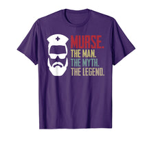 Load image into Gallery viewer, Murse The Man The Myth The Legend Vintage Male Nurse Shirt
