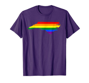 North Carolina Rainbow Flag T-Shirt