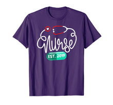 Load image into Gallery viewer, New Nurse Grad Graduate 2019 RN shirt Nurse Est 2019 T-Shirt

