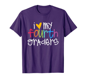 4th Grade Teacher Shirts - I Love My Fourth Graders