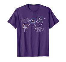 Load image into Gallery viewer, Salt And Copper Funny Periodic Table Chemistry Pun T Shirt
