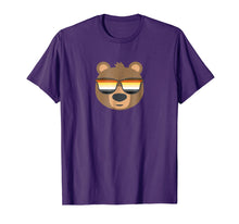 Load image into Gallery viewer, Mens Gay Bear Wearing Bear Pride LGBTQ Flag Sunglasses T-Shirt
