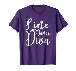 Line Dance Diva T-Shirt. Cute Line Dance Tee Shirt Gift