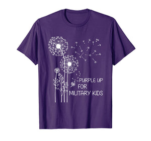 Purple Up for Military Kids T-Shirt Dandelion