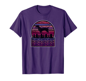 Dachshund Lover Retro 70's Wiener dog T-Shirt