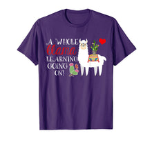 Load image into Gallery viewer, A Whole Llama Learning Going On Shirt Teachers Students Gift

