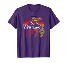 Load image into Gallery viewer, Retro Vintage 40th birthday 1979 Gifts T-Shirt
