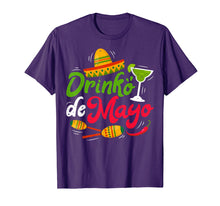 Load image into Gallery viewer, Drinko de Mayo T Shirt Men Women Mexican Sombrero Drinking
