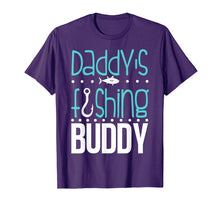 Load image into Gallery viewer, Daddy&#39;s Fishing Buddy Funny Father Kid Matching T-shirt
