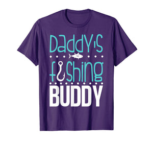 Daddy's Fishing Buddy Funny Father Kid Matching T-shirt