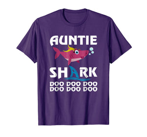 Auntie Shark T-shirt Doo Doo Doo