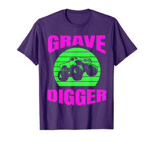 Monster Truck American Flag Racing USA Vintage T-Shirt