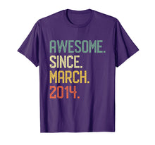 Load image into Gallery viewer, Born in March 2014 T-Shirt Vintage 5th Birthday Him Her
