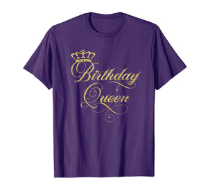 Birthday Queen T-Shirt - Elegant Crown Design