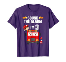 Load image into Gallery viewer, Birthday Boy Shirt for 3 Year Old - 3rd Sound the Alarm
