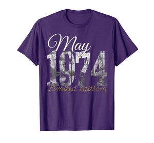 May 1974 Tee - 45 Year Old Shirt 1974 45th Birthday Gift