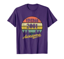 Load image into Gallery viewer, Retro Vintage 2001 TShirt 18th Birthday Gifts 18 Years Old
