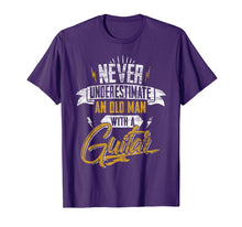 Load image into Gallery viewer, Never Underestimate An Old Man With A Guitar T-Shirt
