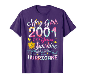 May Girls 2001 Shirt Are Sunshine Mixed With Hurricane Gift