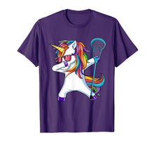 Load image into Gallery viewer, Dabbing Unicorn Lacrosse T Shirt Kids Funny Dab Dance Gift
